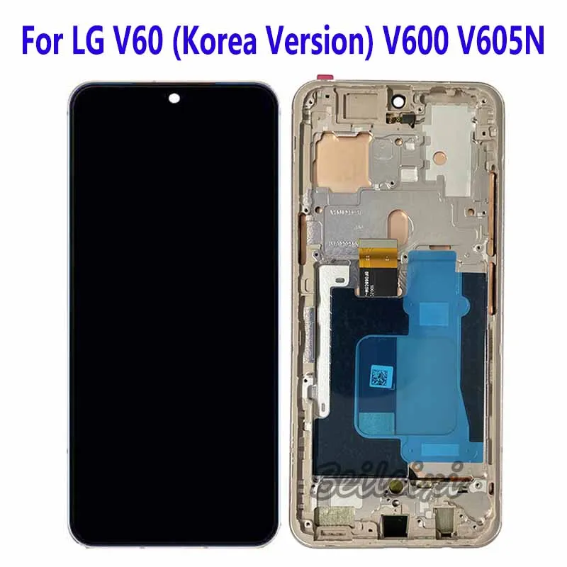 For LG V60 ThinQ 5G UW V600VM V600TM V600QM5 V605N V600 V600EA A001LG L-51A LCD Display Touch Screen Digitizer Assembly