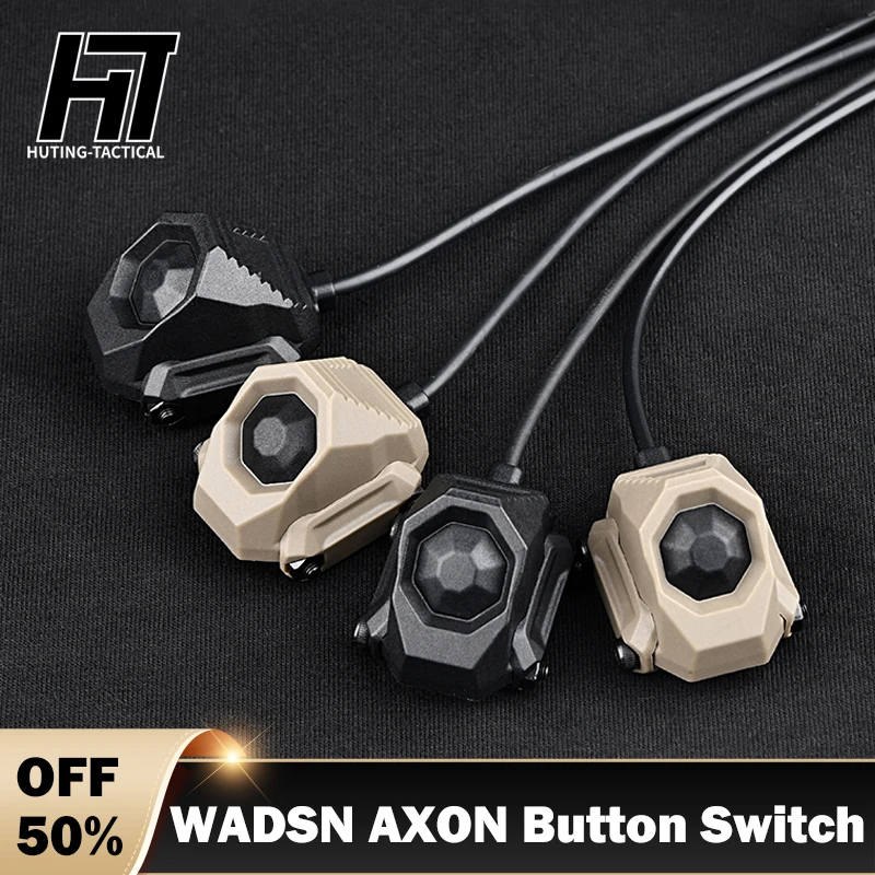 

WADSN UN AXON Tactical Pressure Switch Button Switch Crane Plug for DBAL-A2 PEQ15 MAWL Surefir M300 M600 Flashlight