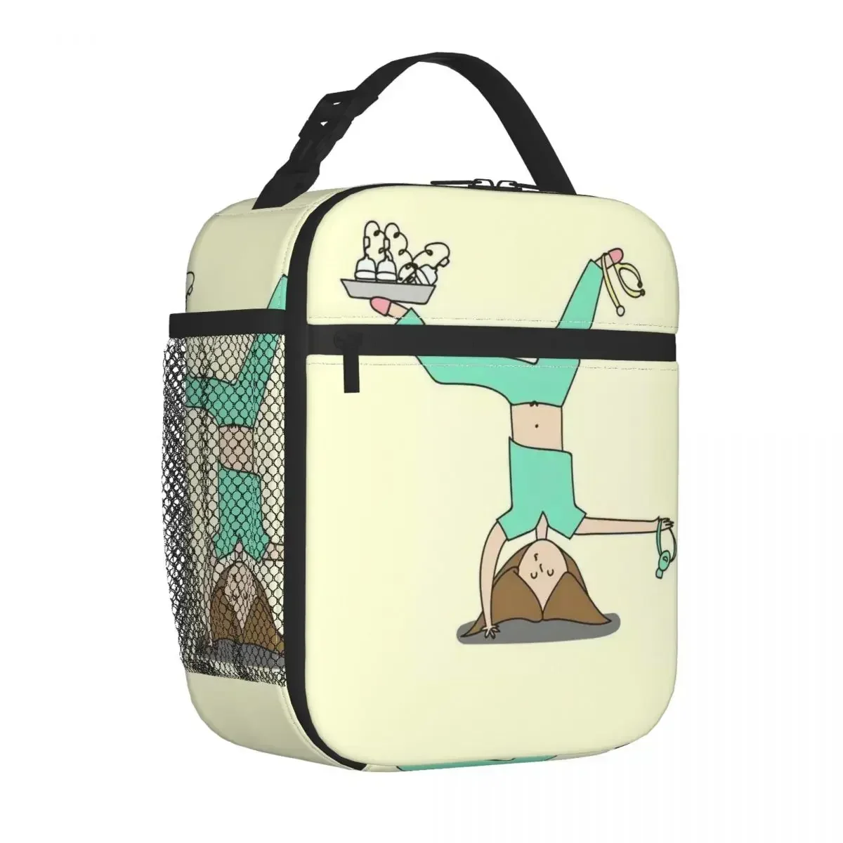 Insulated Lunch Bag Cooler Bag Meal Container Enfermera En Apuros Doctor Nurse Medical Health Tote Lunch Box Food Bag School