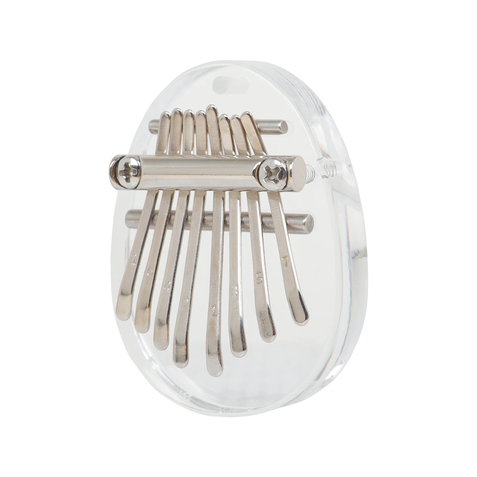 8-Key Kalimba Mini Thumb Piano Acrylic Transparent ABS Portable Finger Harp Keyboard Musical Instrument Beginner Kids Gift view 5