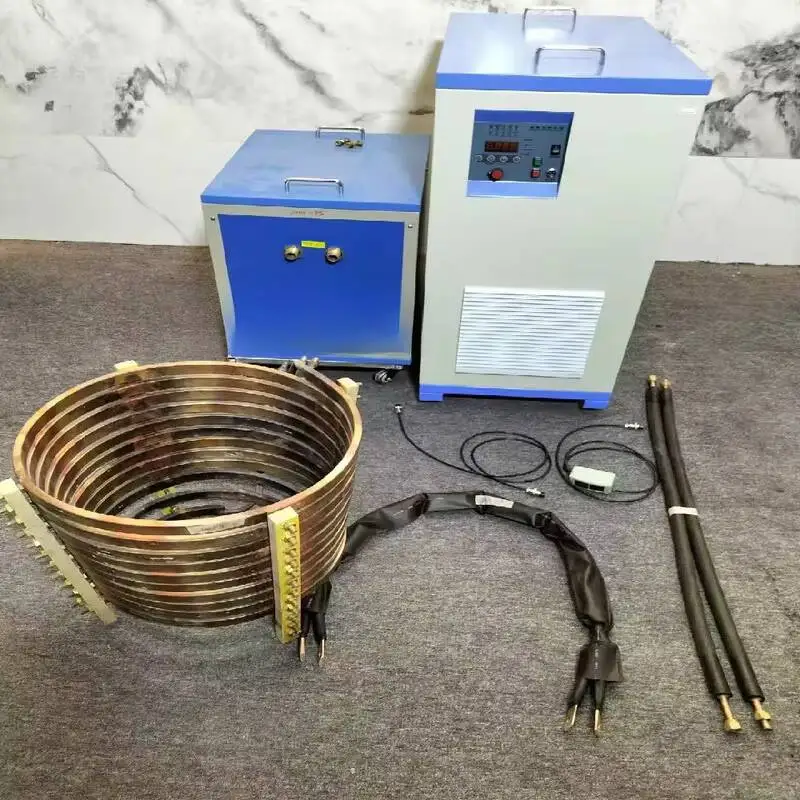 

120Kg Copper Bronze Brass And 50Kg Steel With Remote Control 90Kw 380V Induction Melting Furnace