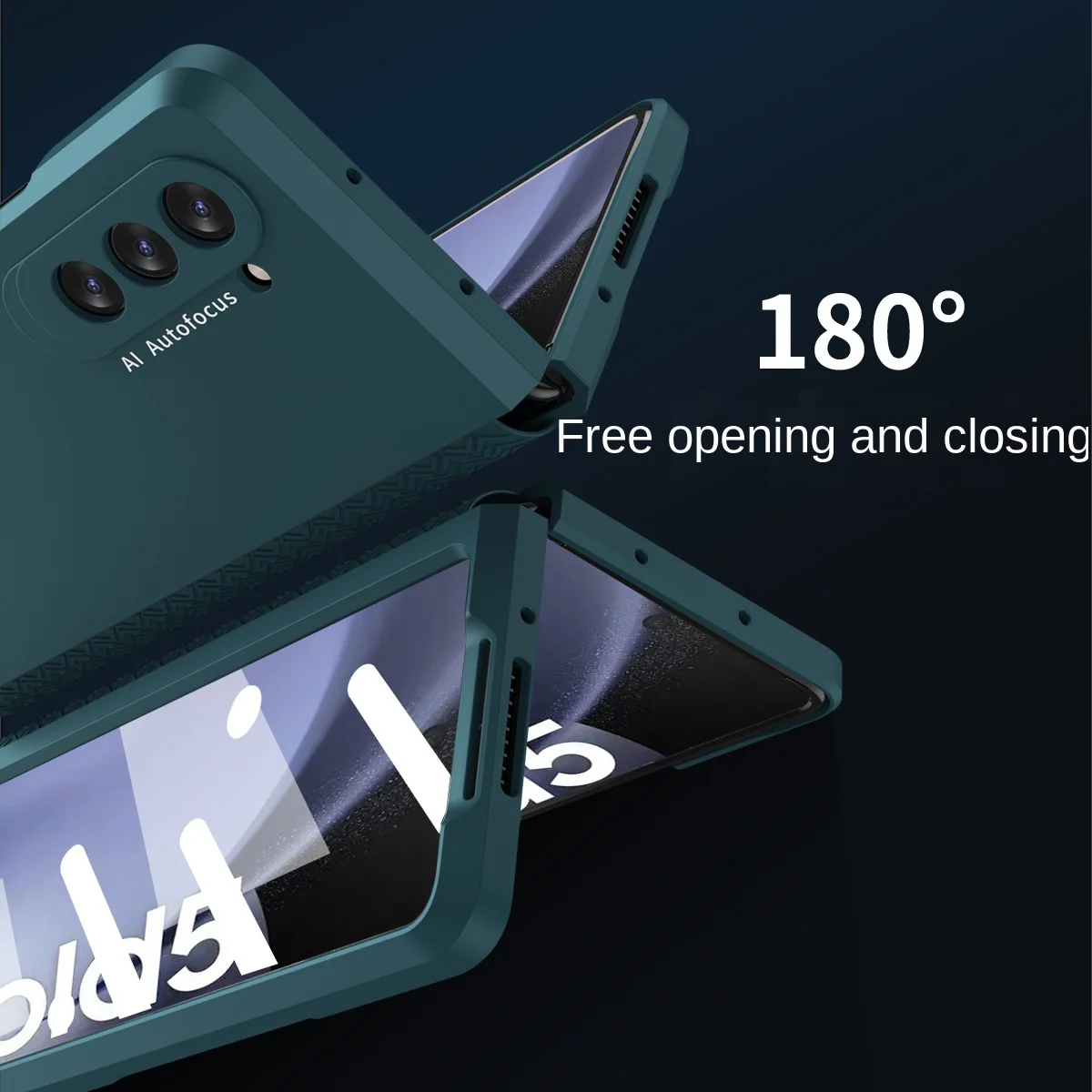 Electroplated TPU Hard Shell Phone Case for Samsung Galaxy Z Fold 5 4 3 6 Fold5 Fold4 Fold3 Fold2 5G Hinge Protection Hard Cover