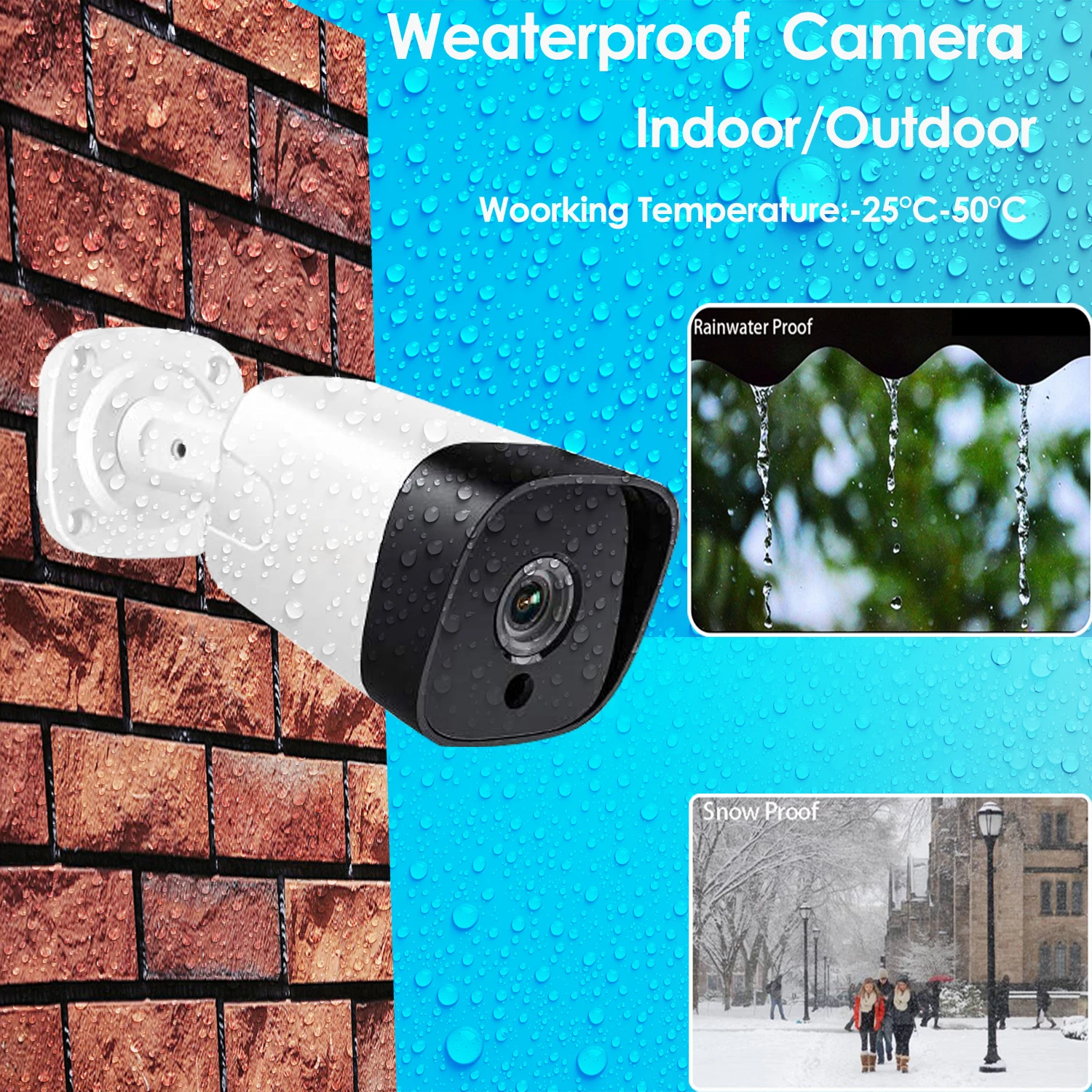 Imagem -04 - Xmeye 8mp 4k Poe com Fio ip Onvif H.265 Gravação de Áudio Cctv Detecção Facial 5mp 4mp 3mp à Prova Dip66 Água Ip66 Câmera de Vídeo de Segurança ao ar Livre