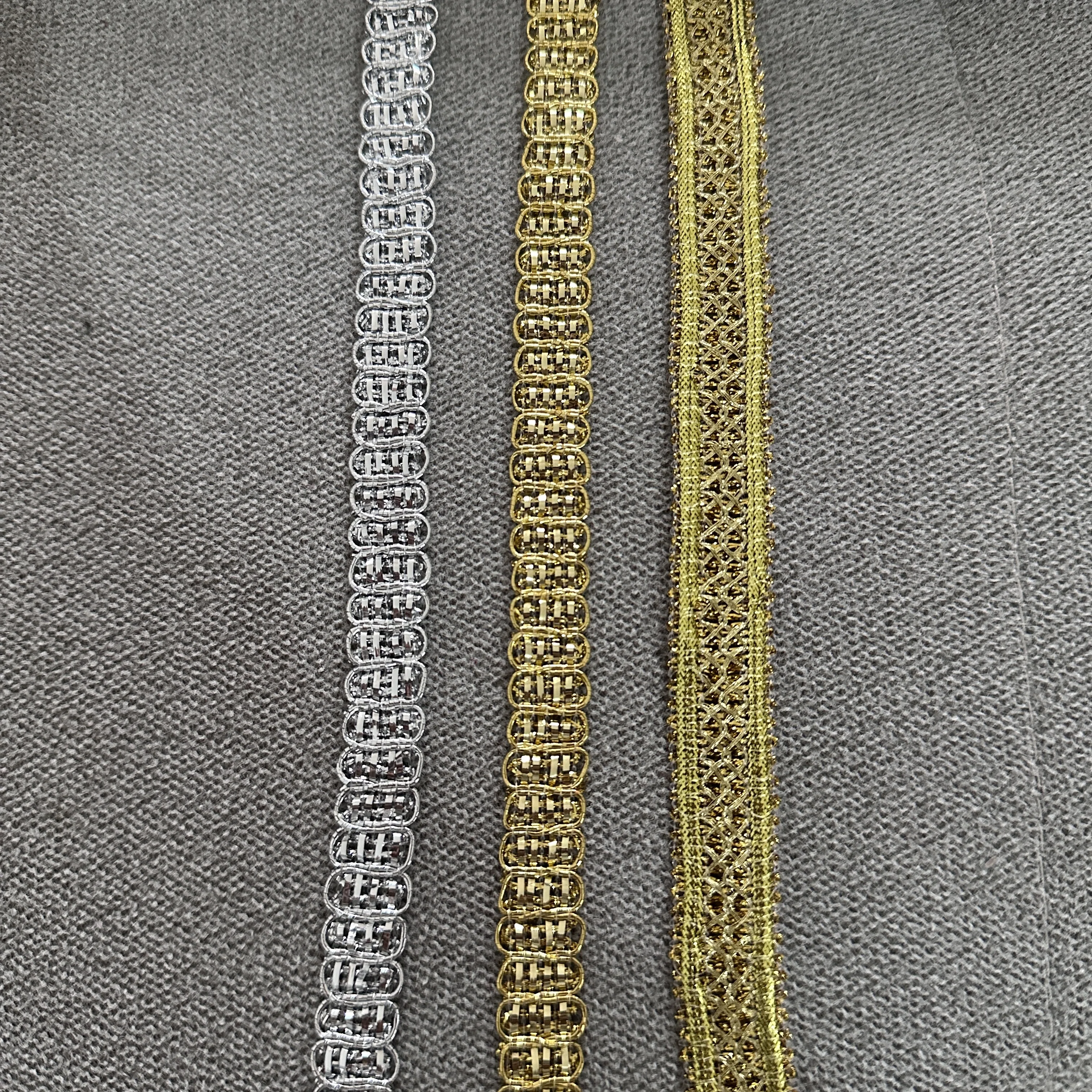 5m/16.4ft Each Pack Gold Silver Laces trims Weaving centipede Festive Decoration Handmade DIY sewing dress Crafts sequin ribbons