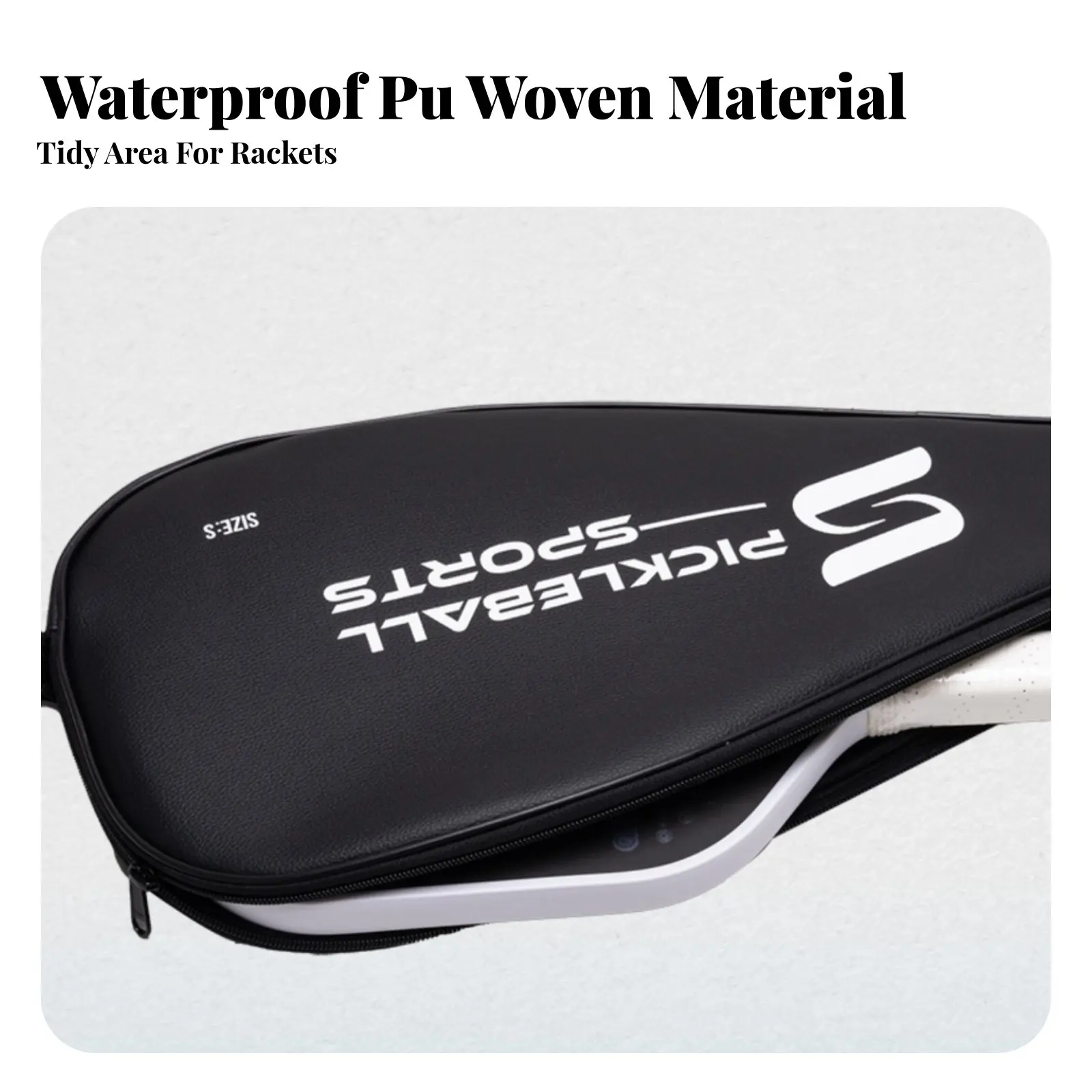 

Pickleball Paddle Cover Portable Pickleball Racket Case Single Racket Case Lightweight Fastener Ed Paddle Bag Easy to Carry