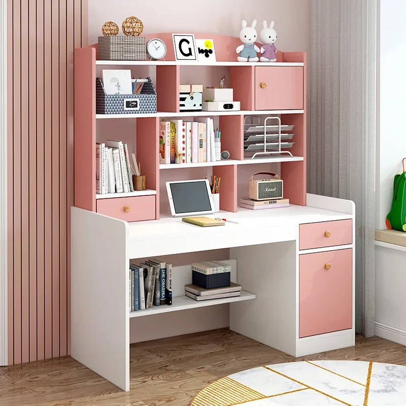 Children's desk bookcase bookcase student writing  study desk simple bedroom computer