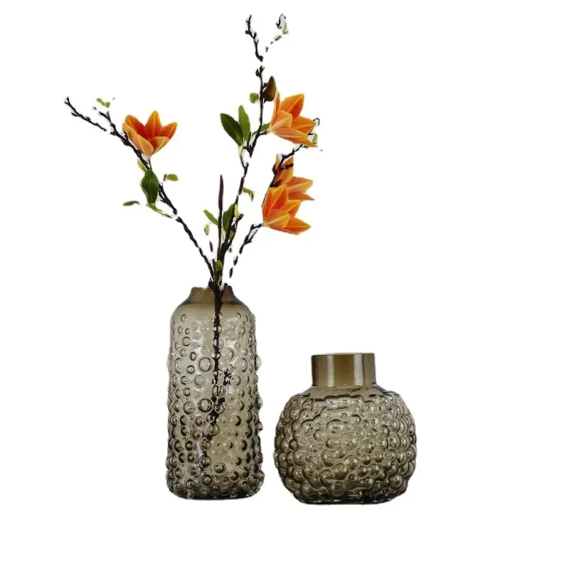 Glass Vase Decoration Living Room Table Crafts Home Hydroponic Dried Flower Arrangement Art