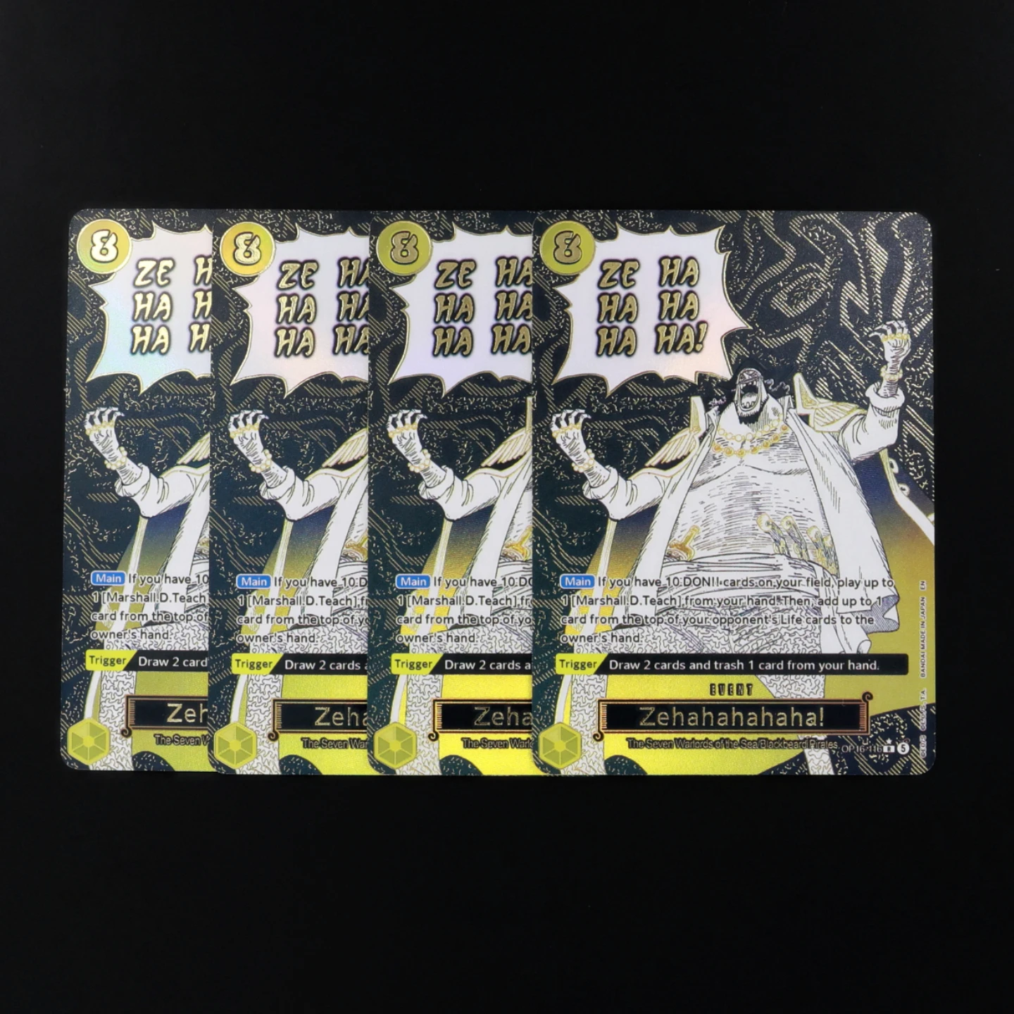 OP16-116 Zehahahahaha! Manga Event One Piece TCG OPCG OP16 English Event Card Textured Foil Card with Hot stamping process