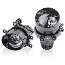 80W High Power 3.0 LED Headlight Fog Lamp Lens CSP Chip 6000K White Light Bi LED Fog Lights Projectors Universal Toyota
