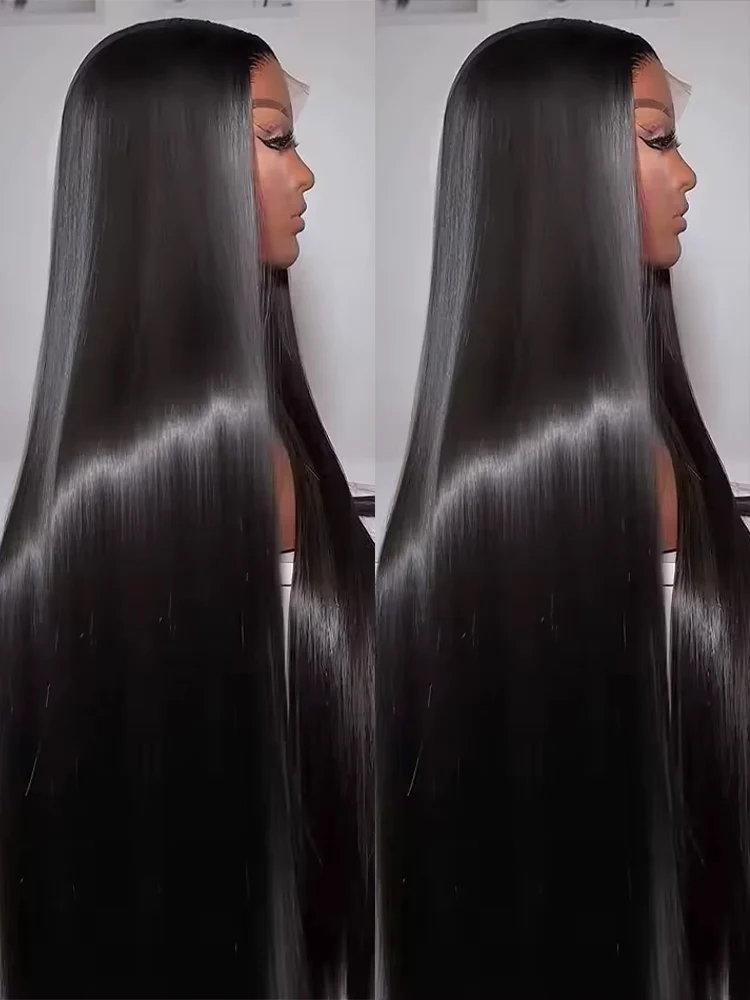 

Прозрачные HD-парики из натуральных волос 13x4 13x6 Bone Straight Lace Frontal, 40-46 дюймов, 360 Full Silky Hair Lace Front Wig для женщин, 300% плотность