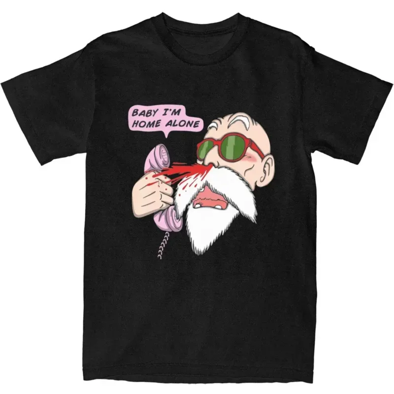 Top Tee Clothes Unique Men Women Funny Master Roshi Graphic T Shirt Accessories Fun Cotton Kame House Turtle Hermit T Shirt2024