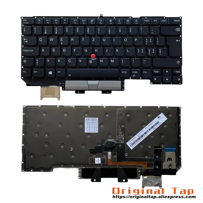 

SWS Swiss Backlit Keyboard for Lenovo Thinkpad X1 Carbon 6th Gen 6 5N20W68240 5N20W68276 5N20W68312