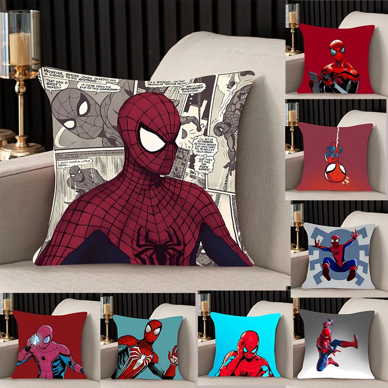 

Pillow Cover Spider-Man Birthday Wedding Gifts 50x50 Cushions Covers Dakimakura Throw Pillows iving room Pillowcase Home Decor