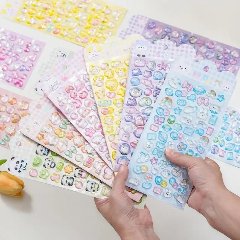 Милые-мультяшные-животные-3d-кристаллы-рельефные-наклейки-забавные-эстетические-наклейки-diy-чехол-для-телефона-дневник-канцелярские-принадлежности-наклейка-награда-подарок