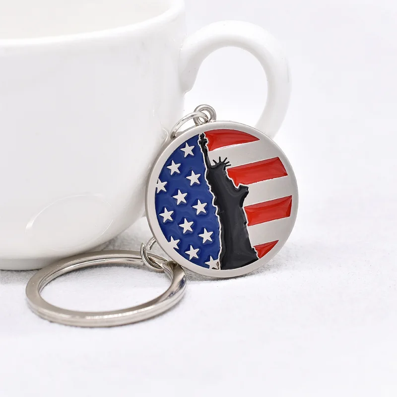 2024 US Election Trump key Chain English Letters Red White Blue Flag Key Chain Car Bag Pendant Friends Couple Boutique Gift