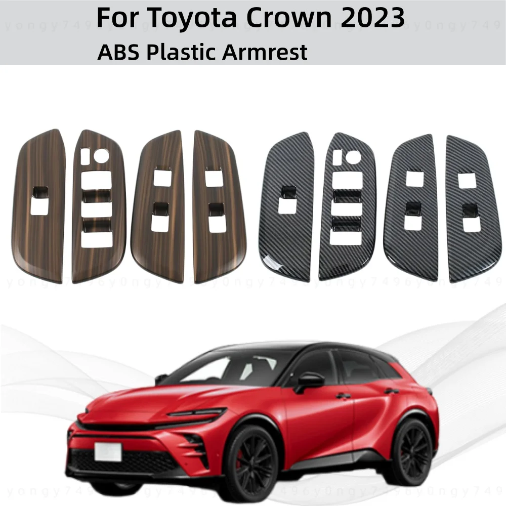 

Car Upgrade Stickers Styling ABS Plastic Armrest Trim Paste Style For Toyota Crown 2023 Cars Modification Decoration Accessories