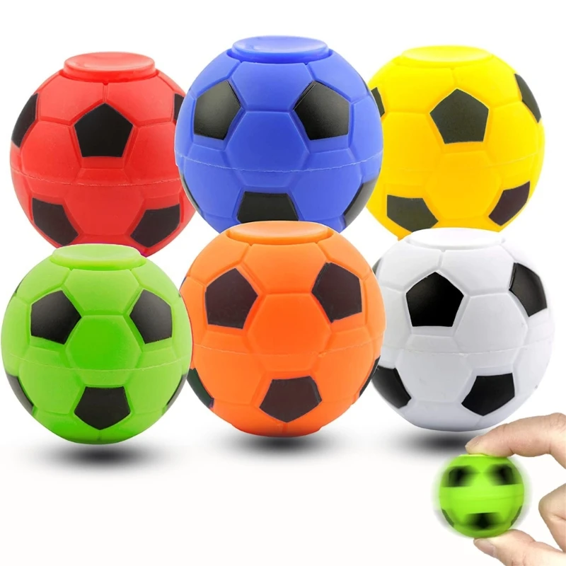 Rotating Spinner Set Fingertip Spinning Top Football Gyroscope Toy Kids Spinner Fingertip Toy Child Toy Set of 20