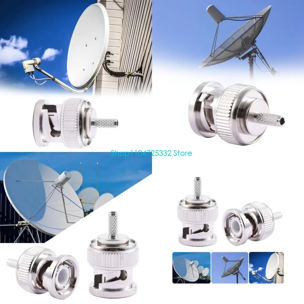 

P5EA 50OM BNC мужской прямой разъем BNC C J1.5 Адаптер для кабеля RG316 RG174