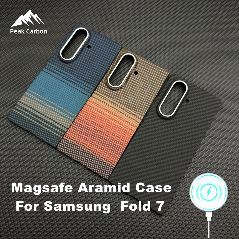 

Magnetic MagSafe Case for Samsung Galaxy Z Fold 7 Aramid Carbon Fiber Case Ultra-Thin Lightweight Armor Protective Back Cover