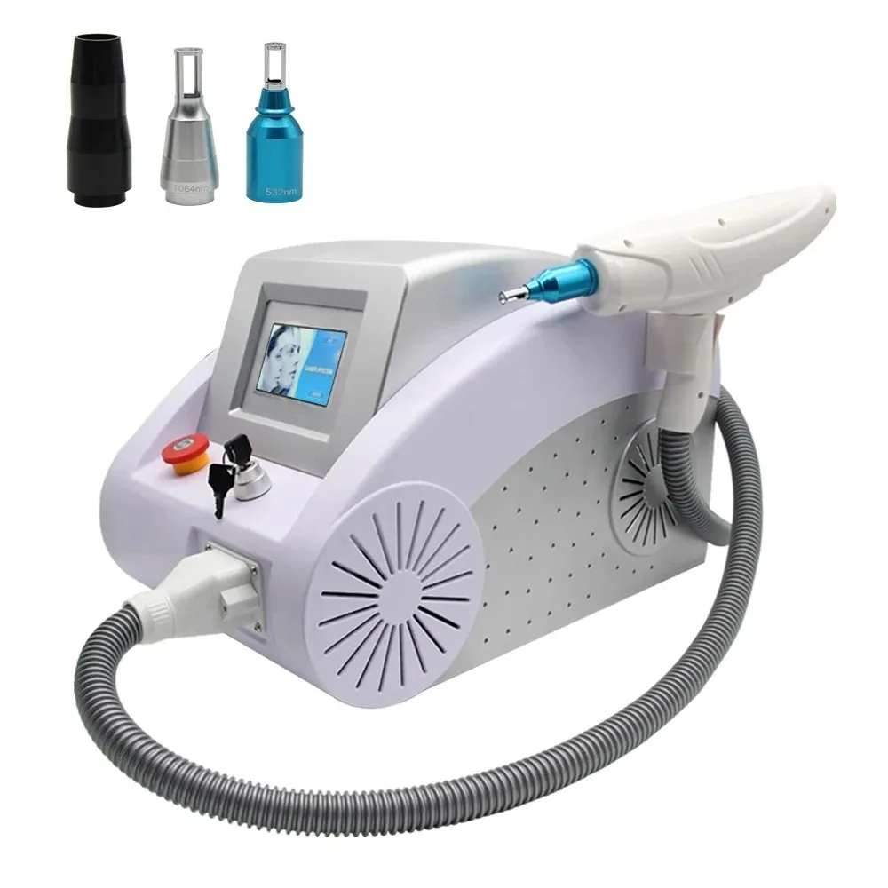 CE Portable q switch nd yag laser détatouage machine 1064nm 532nm 1320nm blanchiment de la peau élimination des pigments détatouage laser