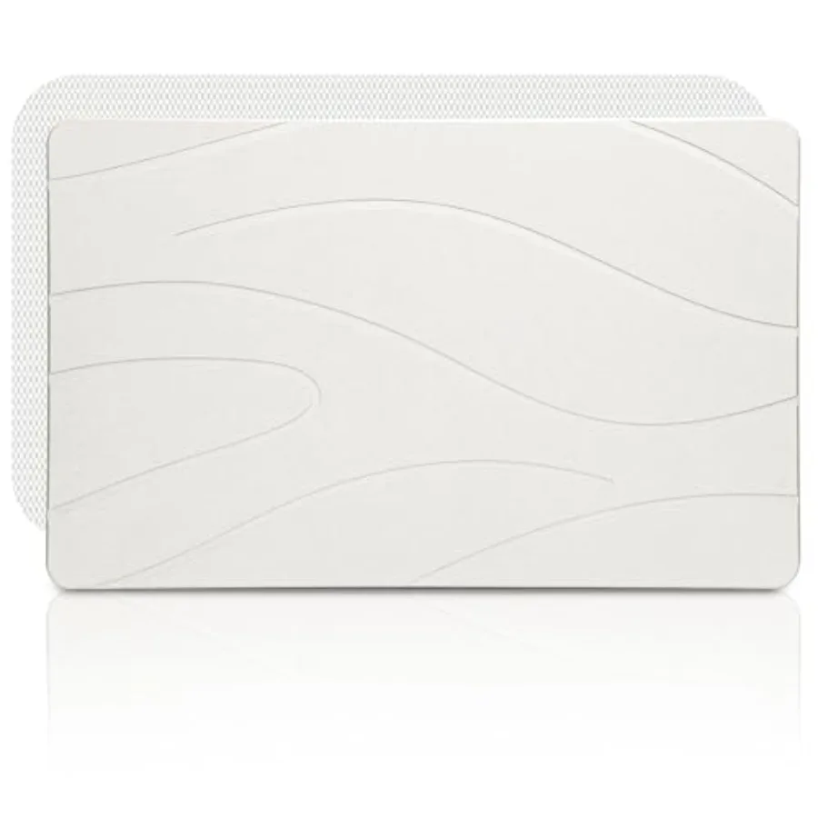 

Большой коврик для ванной из диатомитовой земли 31,5 x 19,7 дюймов, впитывающий, нескользящий, для душа и ванной комнаты