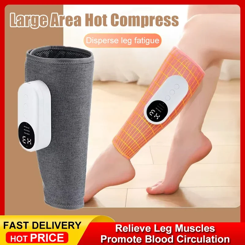 

Eletric Calf Massager 360° Air Pressure 3 Gear Heated Kneading Calf Massage Machine Relieve Leg Muscle Promote Blood Circulation
