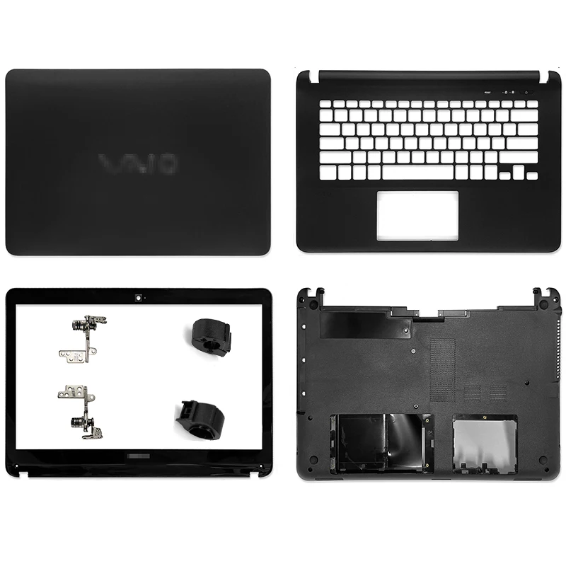 Non Touch NEW For Sony SVF142 SVF143a1qt SVF143 SVF14326scw Lcd Back Cover Front Bezel Plamrest Bottom Case Hinges Hinge Cover