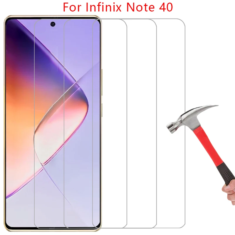 screen protector for infinix note 40 4g 5g protective tempered glass on infinity note40 phone film glas infini infix ifinix not