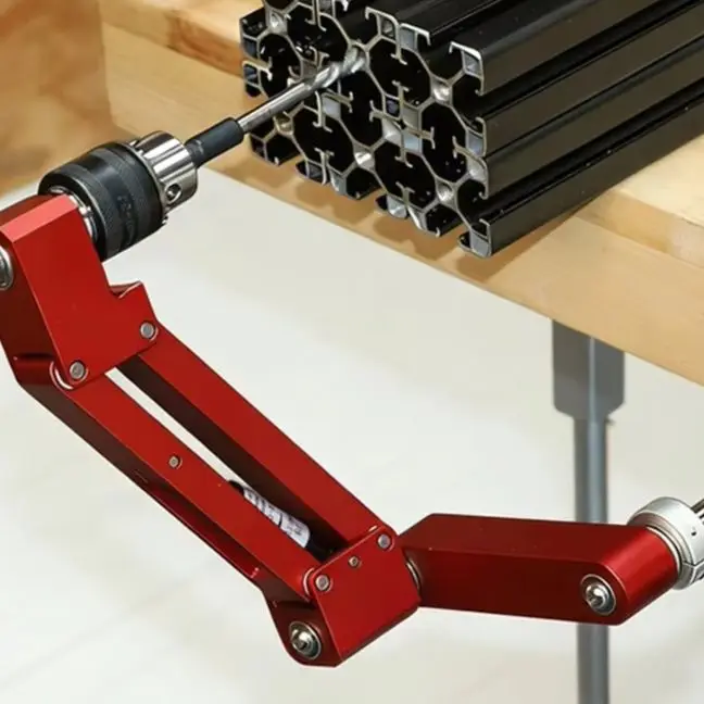 Aluminum Alloy Tapping Bracket Drill Assist Tool For 90 Degree Vertical Horizontal Drilling Precision Machining Jig Accessories