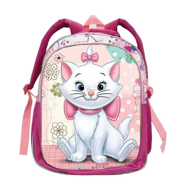 Marie Cat School Bags 3D Children Kids Backpacks Kindergarten Cartoon Pink Toddle Boys Girls Cute Backpack Birthday Gift