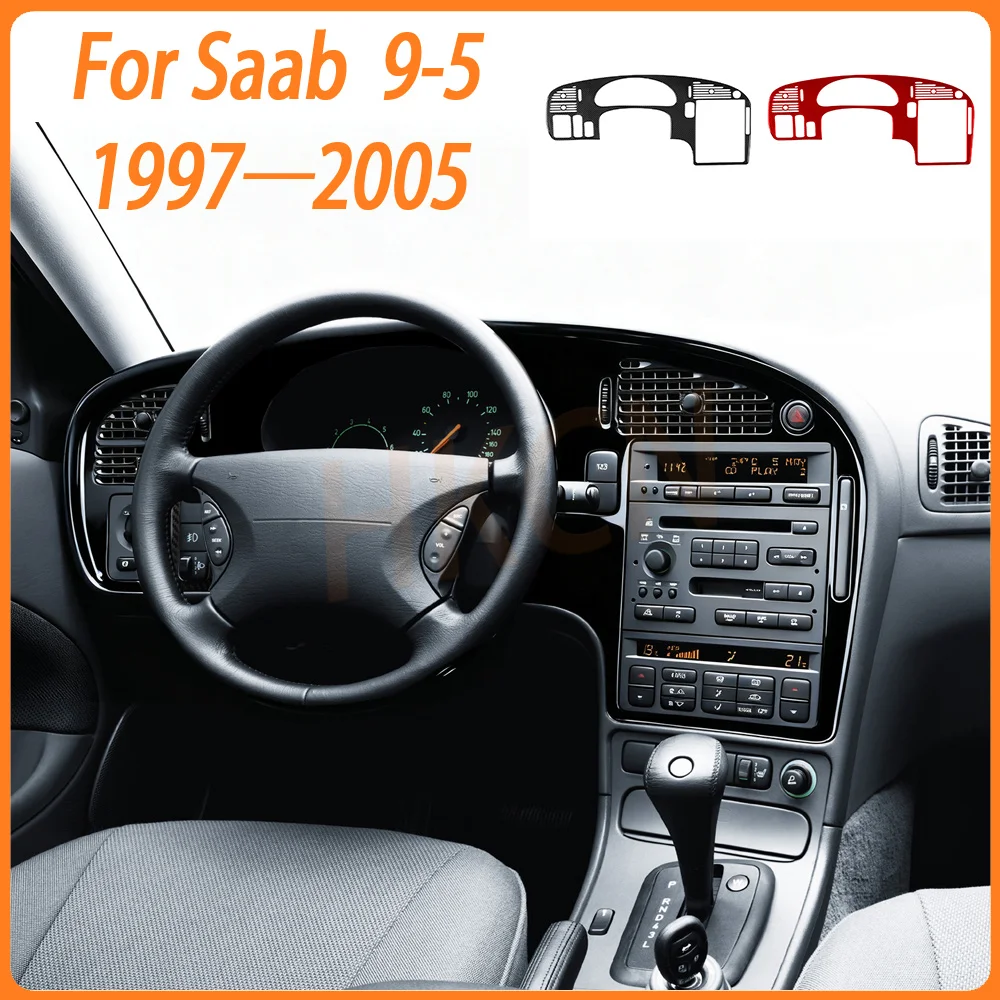 

Car Interior Accessories Speedometer Center Console Air Vent Panel Carbon Fiber Trim Sticker Compatible with Saab 9-5 1997—2005
