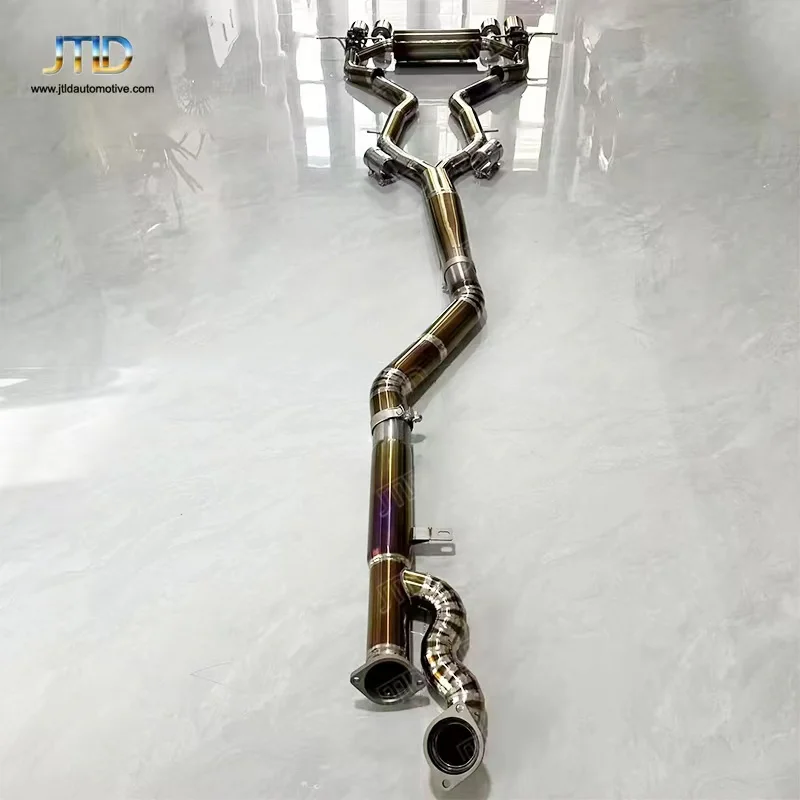 Valvetronic titanium/Stainless steel Exhaust 89mm single Middle Pipe rear pipe exhaust catback For BMW M2 G87 2022+