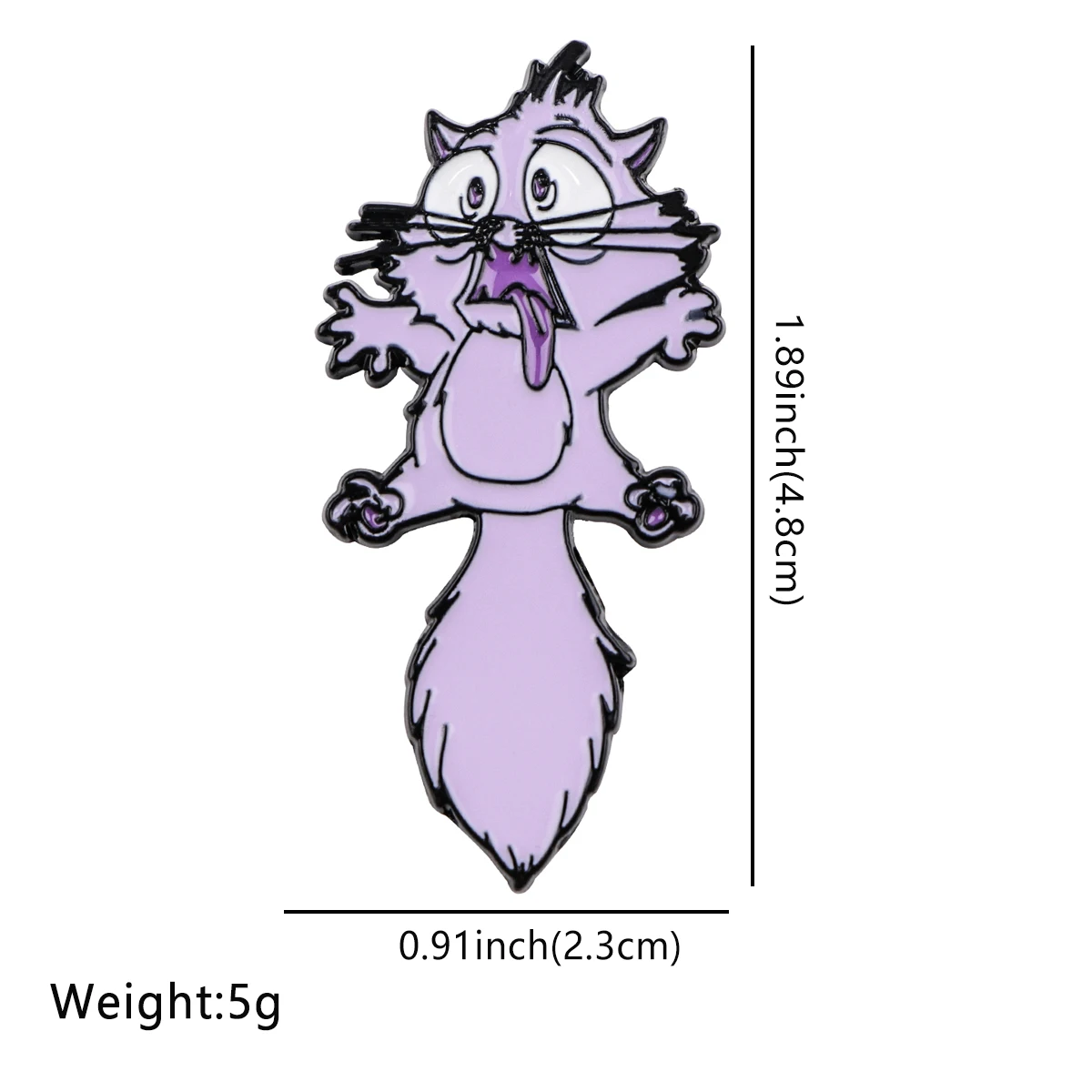 Cute Purple Cat Enamel Pins Cartoon Brooches For Women Men Lapel Pin Badges Jewelry Costume Accessories Gift for Friends