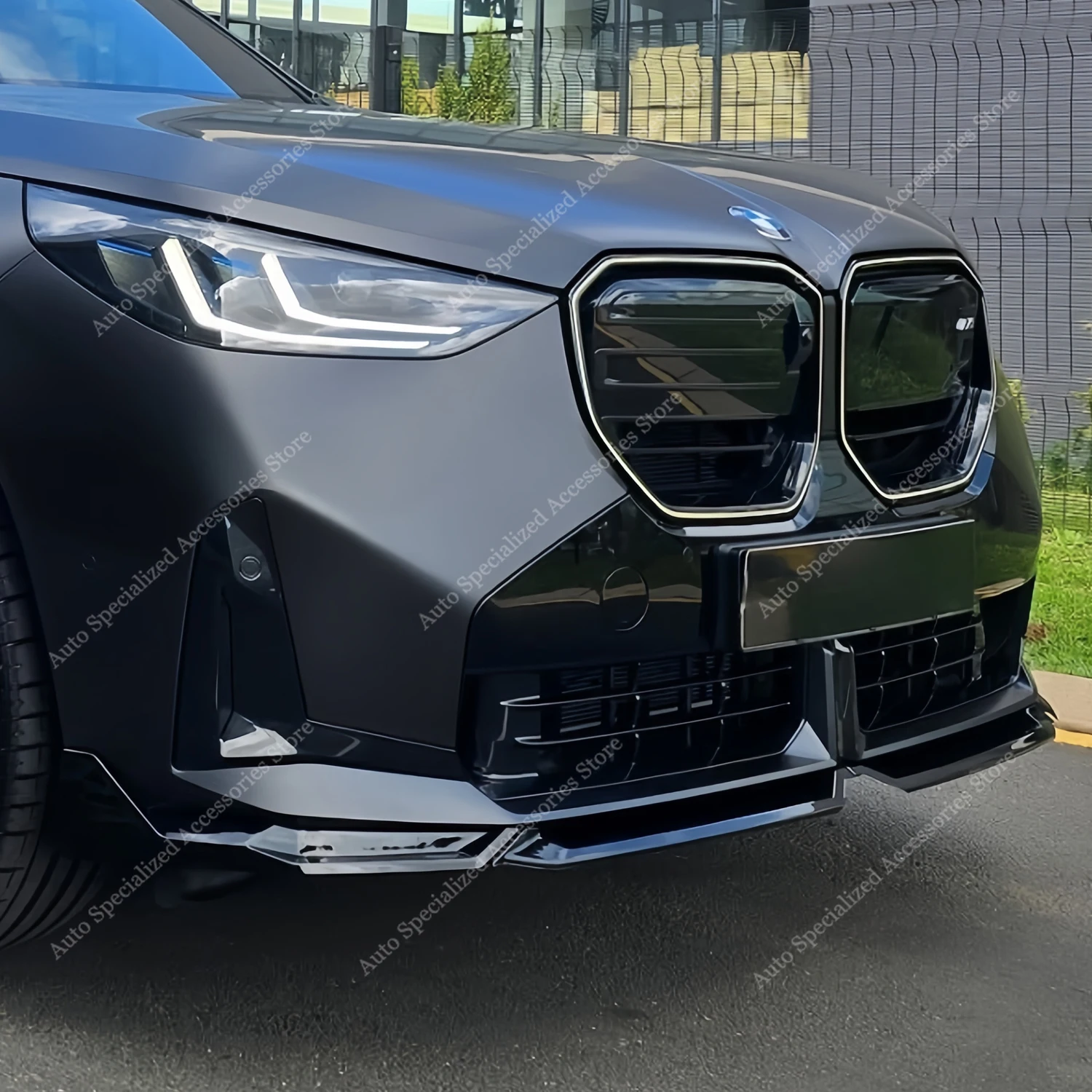 

M Performance Style Gloss Black ABS Front Bumper Lip Spoiler Splitter Diffuser For BMW X3 G45 M50 M Sport 2024 2025 2026 Tuning