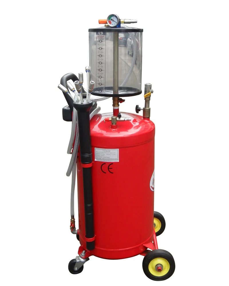 Mesin Penghisap Oli Multifungsi JOD606 Merah 20 Galon dengan Sistem Pneumatik Terlihat