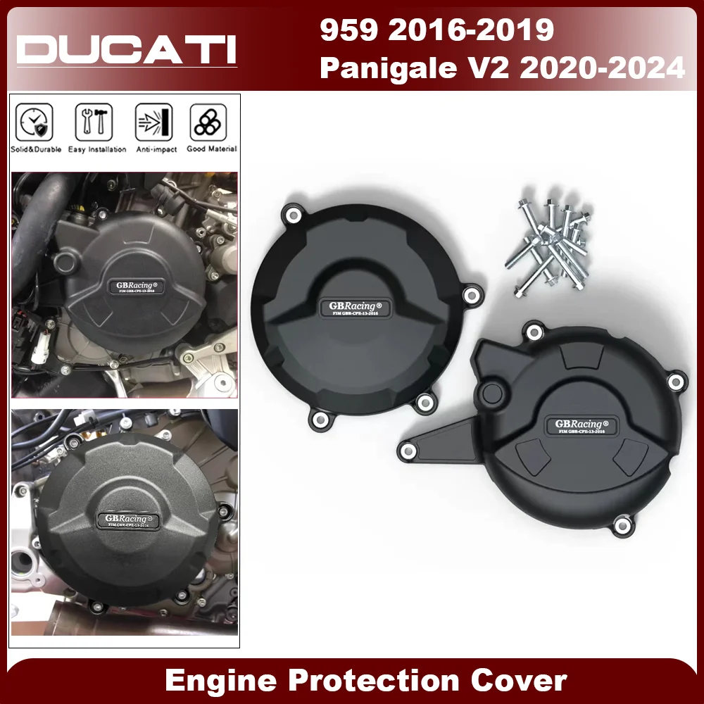 

GB Racing Engine Cover PANIGALE V2 2020-2024 959 2016-2019 For DUCATI Motorcycle Alternator Clutch Protection Cover Accessories