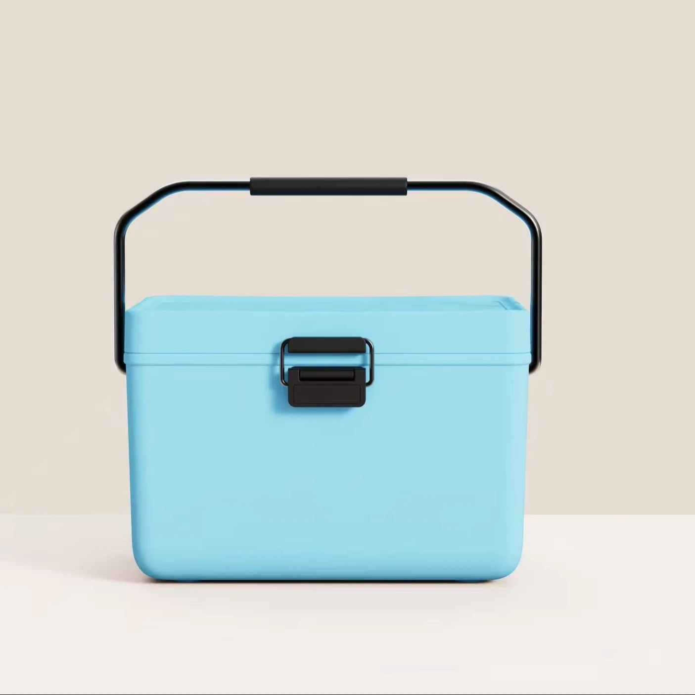 

12L PU Plastic and Metal Handle Insulated Ice Chest for Camping Picnic, Travel, and Office Storage Cooler Box