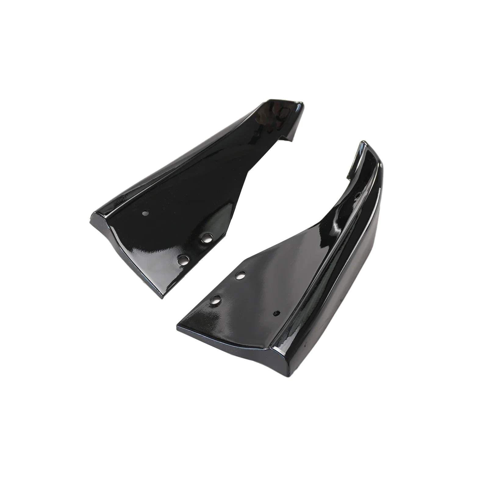 A Pair Rear Bumper Corner For Chevrolet Corvette C7 Stingray 2014-2019 Diffusers Splitter Spoiler Glossy Black Car Accessories