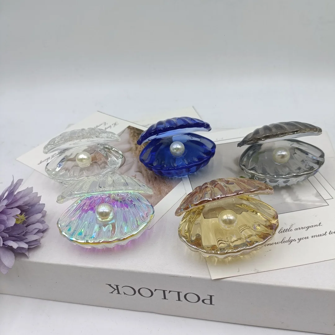 1pcLuxury Colorful Crystal & Pearl Shell Decor | Glam Vanity Ornament for Women