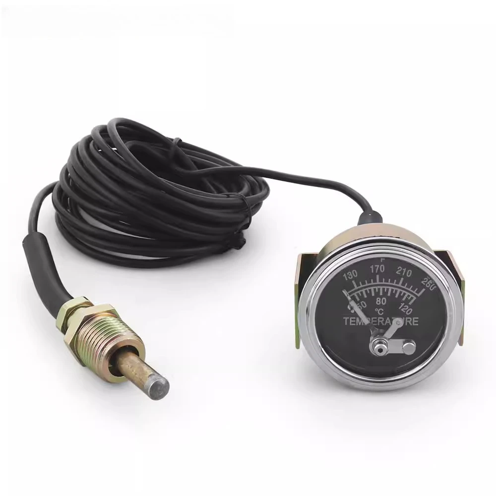 

Mechanical, Fahrenheit/Celsius water thermometer (12V yellow light, line length 4.5 meters, sensor NPT 1/2)