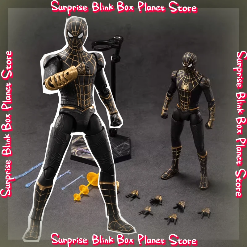 figurine-d'action-marvel-spider-man-noir-or-spider-man-7-pouces-1-10-figurine-de-la-serie-no-way-home-ornement-de-bureau-cadeau-de-festival