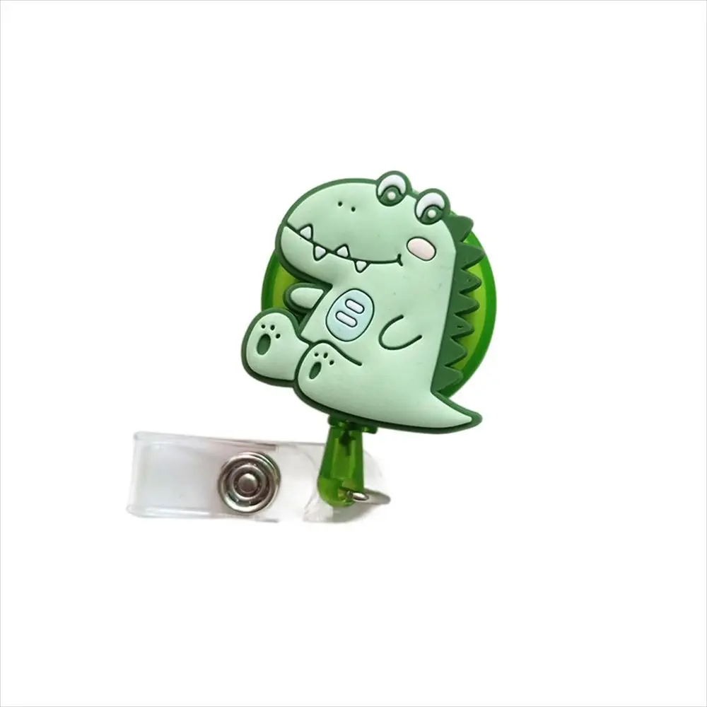 

Cartoon Animals Nurse Badge Reel Bear Rabbit Name Tag Retractable Badge Holder Dinosaur ID Card Easy Pull Buckle Hospital Use