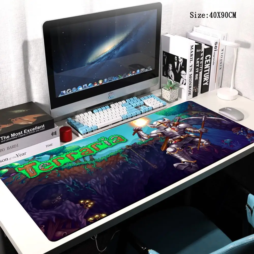 Gamer Keyboard Pad Terraria Desk Protector Mouse Gaming Pc Accessories Mousepad Mat Xxl Large Extended Mice Keyboards Computer