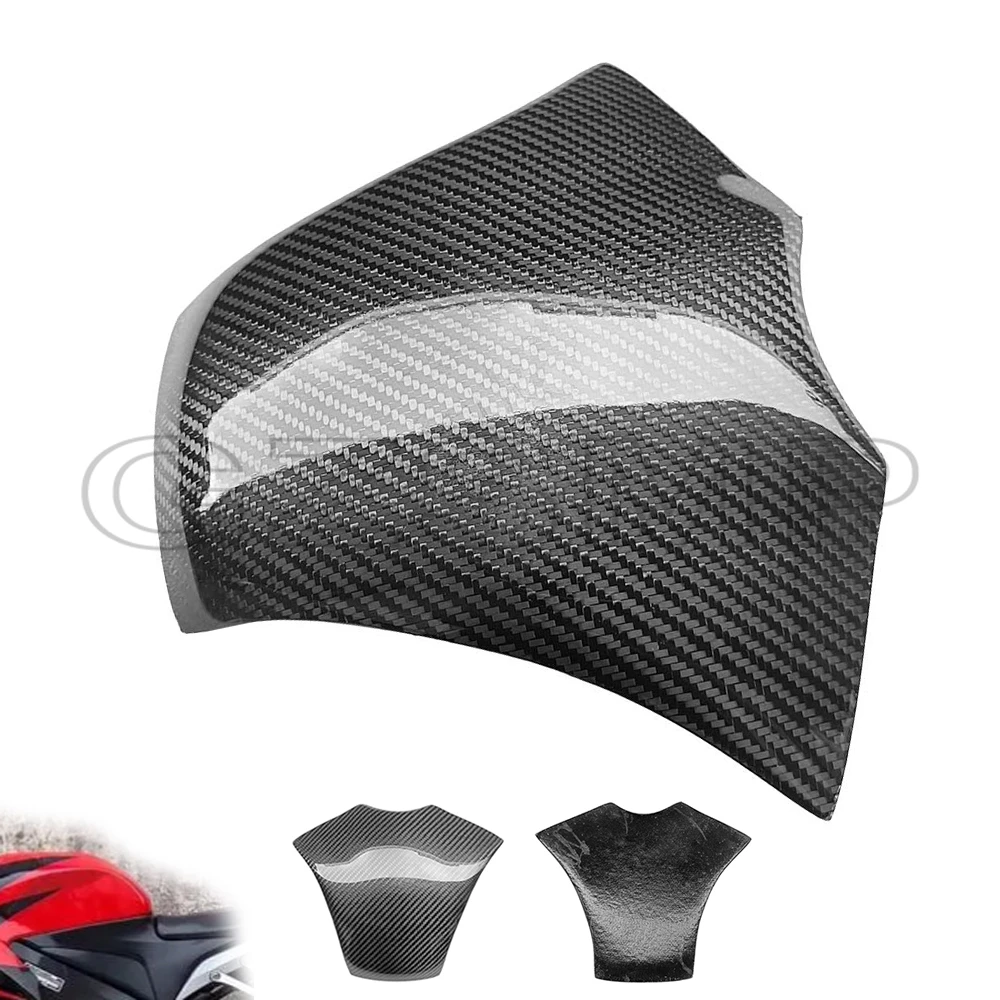 

fit For Honda CBR600RR CBR 600 RR F5 2007-2012 2008 2009 2010 Motorcycle Real Carbon Fiber Decal Fuel Gas Tank Cover Protector