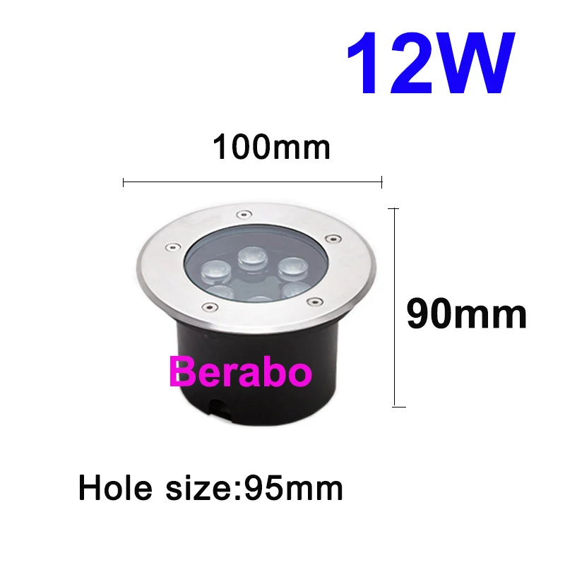 3W 5W 10W 18W Vergraben Garten Weg Spot Einbau Unterirdischen Licht AC220V110VDC12V IP68 Wasserdichte Led garten Unterirdischen Lampen – Detail 10