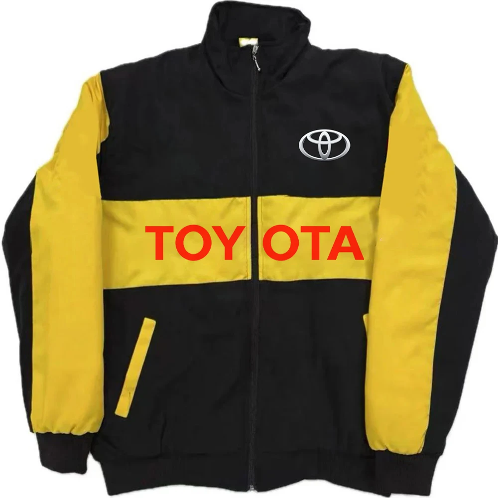 

Спортивная куртка TOYOTA GR Racing Team на заказ с воротником-стойкой, хлопковый костюм осень/зима 2025 для любителей раллийных автомобилей