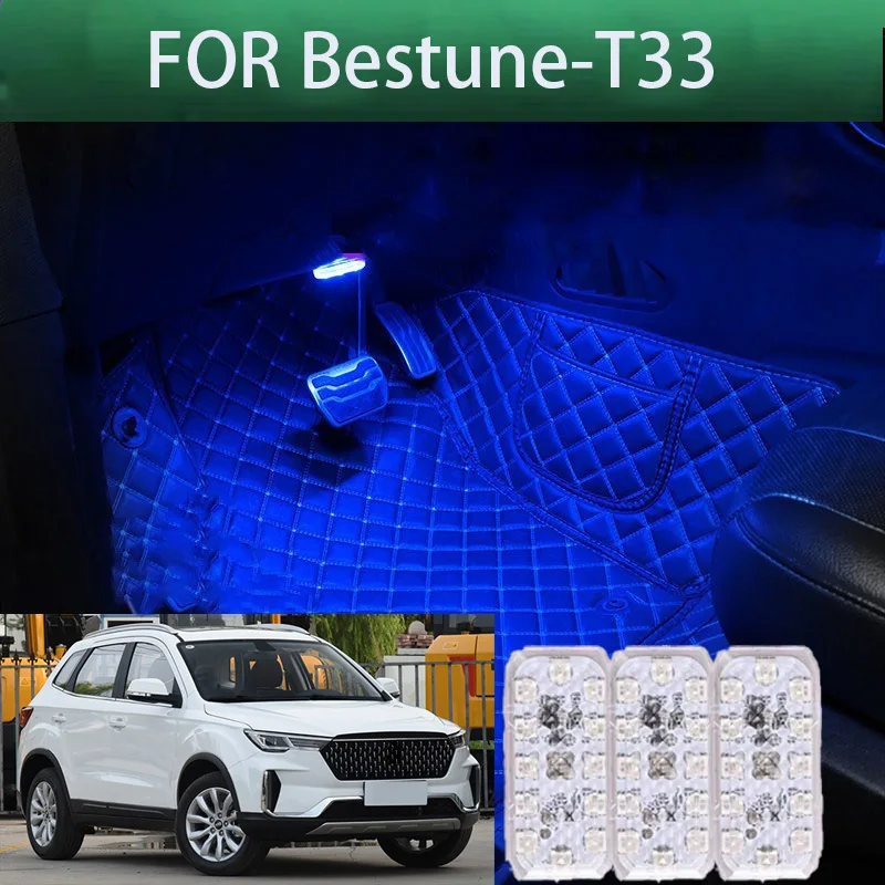 

FOR Bestune-t33 LED Car Interior Ambient Foot Light Atmosphere Decorative Lamps Party decoration lights Neon strips