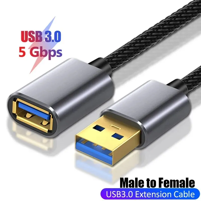 Męski i żeński kabel przedłużacz Usb Usb 3.0 mobilne ładowanie odpowiedni dla inteligentnych laptopów, telewizorów, Ps4 i przedłużacz Usb przedłużacze