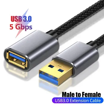 남녀공용 USB 익스텐션 케이블, USB 3.0 모바일 충전 케이블, 스마트 노트북, TV, PS4 및 USB 익스텐션 케이블에 적합