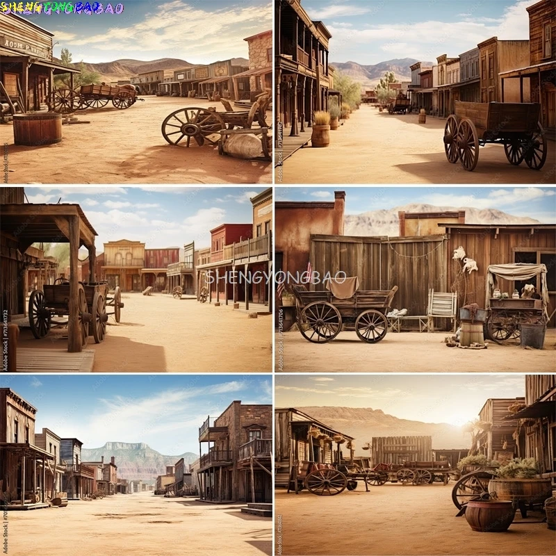 

Barn Farm Birthday Background Western Cowboy Photography Backdrops Wooden House Door Portrait Photo Studio Background XX-03